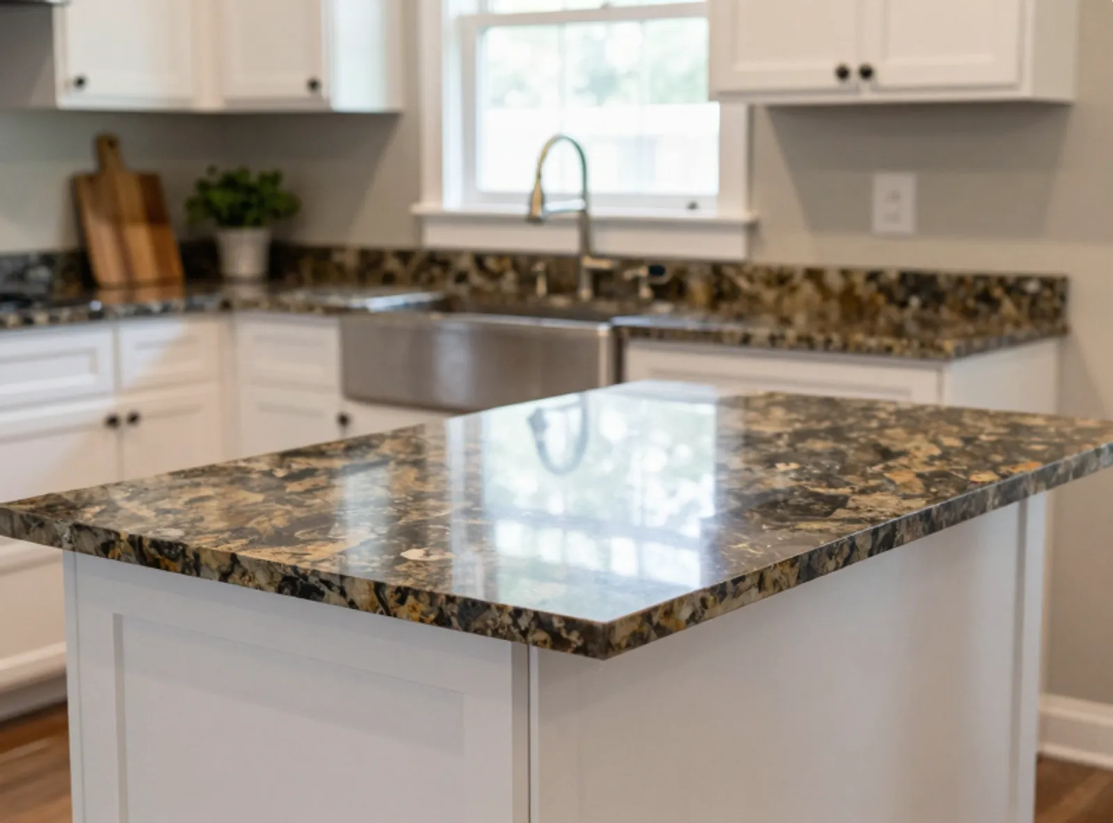 Cabinet repair and restoration work on countertops in Huntsville Alabama